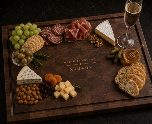 End Grain Walnut Charcuterie Aircraft